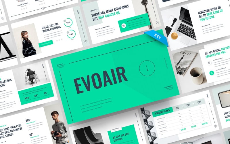 EVOAIR – шаблон бізнес-доповіді