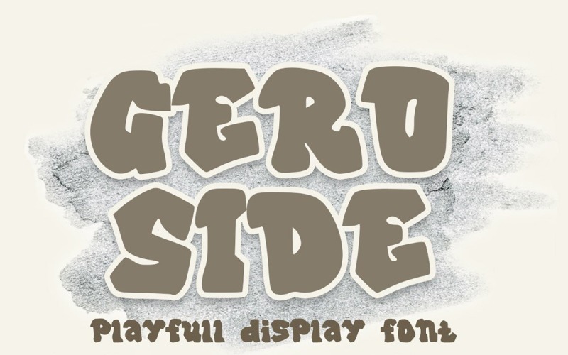 Geroside - czcionka do wyświetlania graffiti