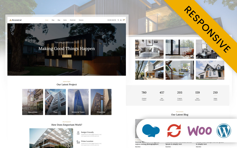 Rconstrol – тема WooCommerce для торговців нерухомістю