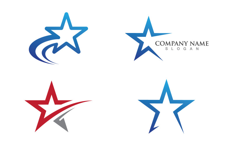 Star logo template. Vector illustration. V10