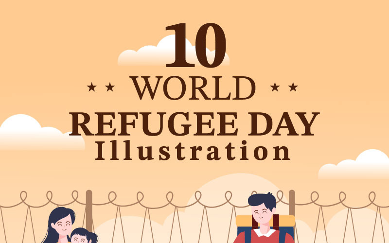 10 Illustration zum Weltflüchtlingstag