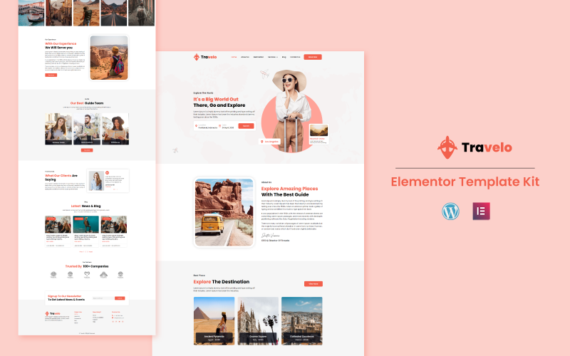 Travelo - Tour and Travels Elementor Kit Template