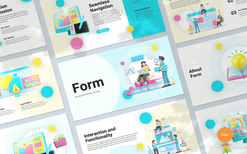 Web Design Presentation Google Slides Template