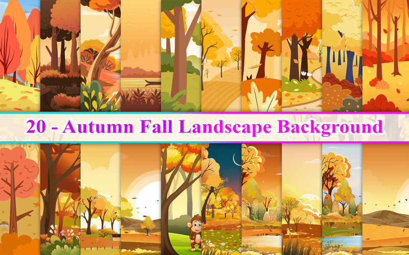Autumn Fall Landscape, Autumn Landscape Background, Fall Landscape Background