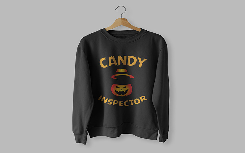 Candy Inspector Halloween Pumpkin Shirt