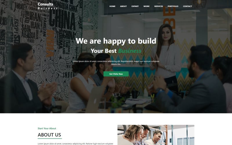 Consults Buisness - Consulting Botstrap 5 Landing Page Template Free