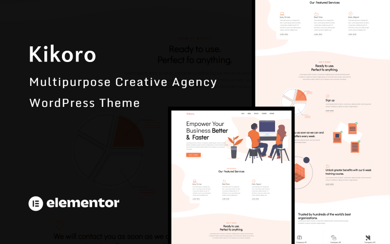 Kikoro - Creative Agency  WordPress Theme