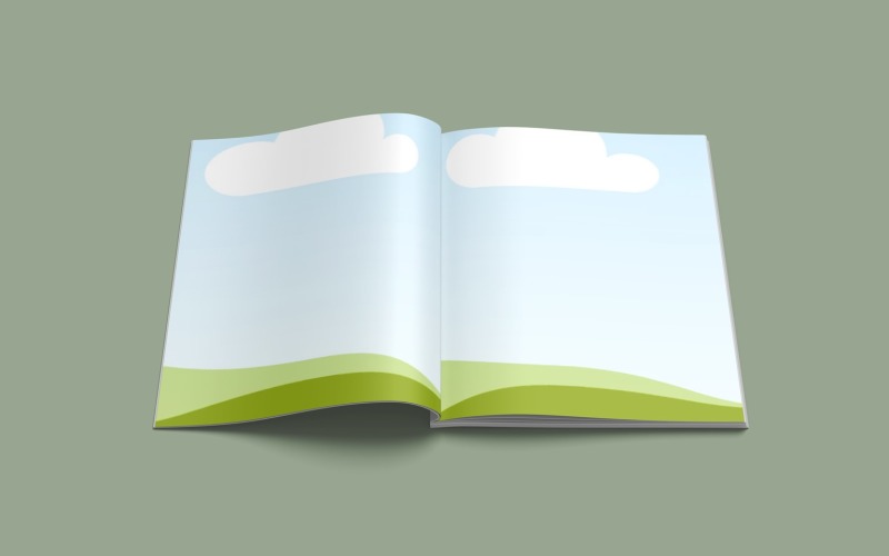 Notebook Mockup | Enkel bokomslagsmall | Journalmockup | Stationär Mockup Display PSD Mockup