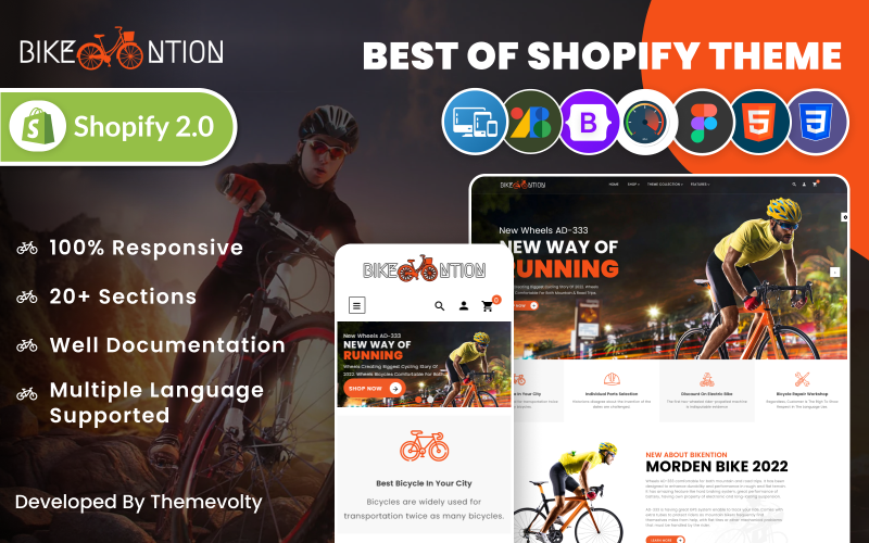 Rower Mega Sports, rower, rowery, wypożyczalnia Szablon responsywny Shopify 2.0