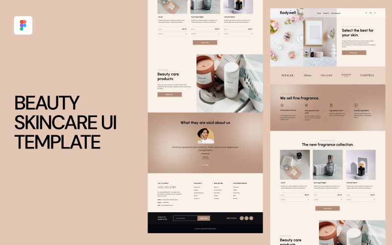 Beauty Skincare UI-Vorlage