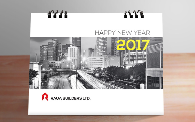 Portrait Desk Calendar Design Template - TemplateMonster