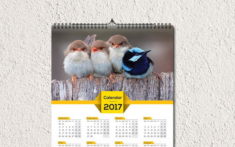 Single Page Calendar Template #279195 - TemplateMonster