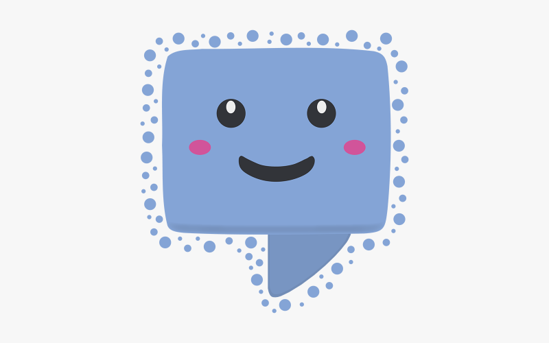 Vector de diseño de cuadro de mensaje feliz