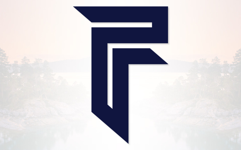 Eleva il tuo marchio con il minimalismo moderno: il design del logo della lettera F