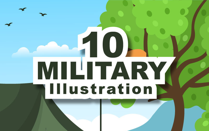 10 Askeri Ordu Gücü İllüstrasyon