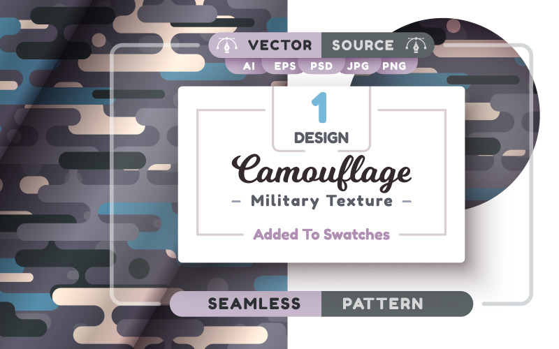 Camouflage naadloos patroon | Element PNG 17