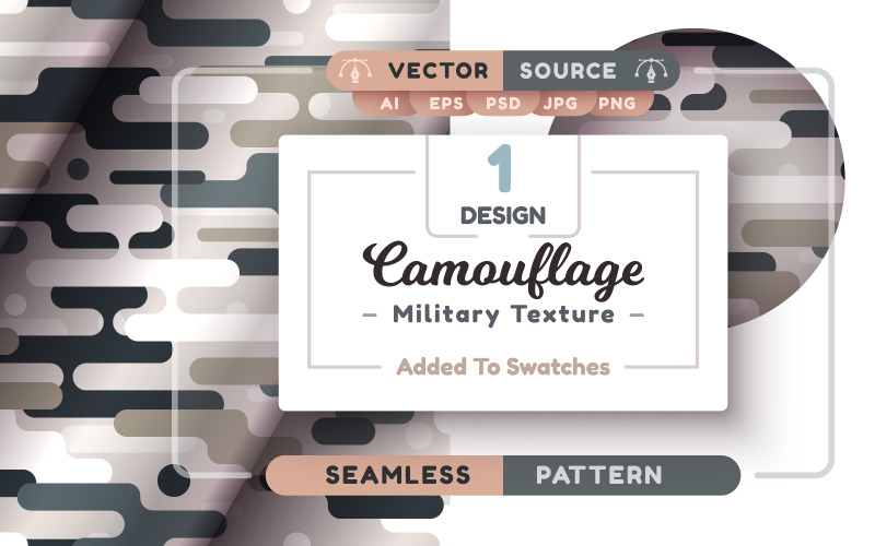 Camouflage Seamless Pattern | Element PNG 15