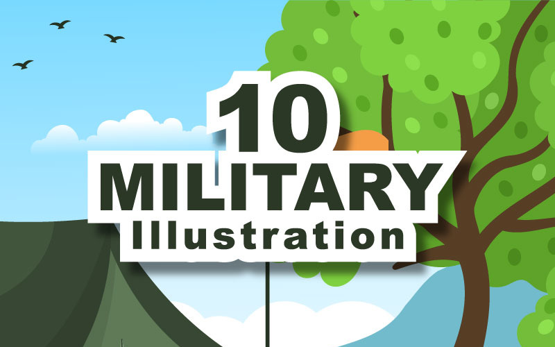 10 Illustrazione della forza dell'esercito militare