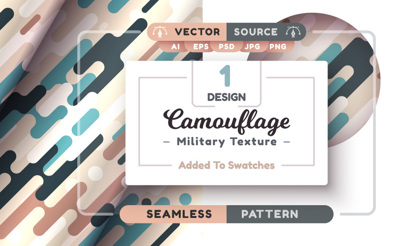 Kamouflage sömlöst mönster | Element PNG 16