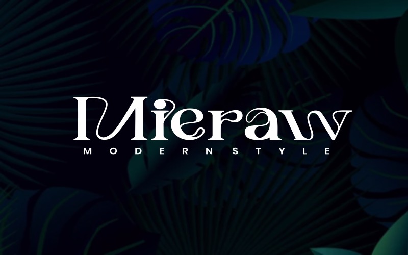 Mieraw - Caratteri Serif lastra