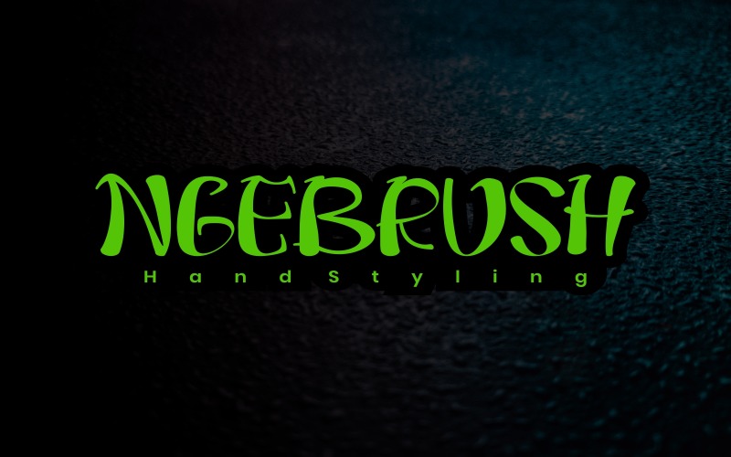 Ngebrush - Kézírás betűtípus