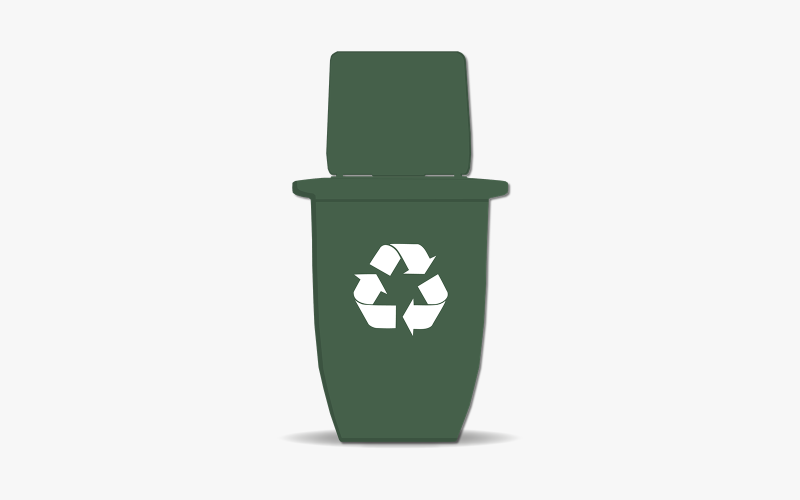 Vector de diseño de papelera de reciclaje