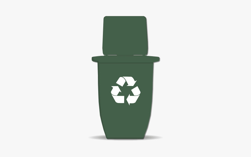 Vetor de Design de Lixeira de Reciclagem