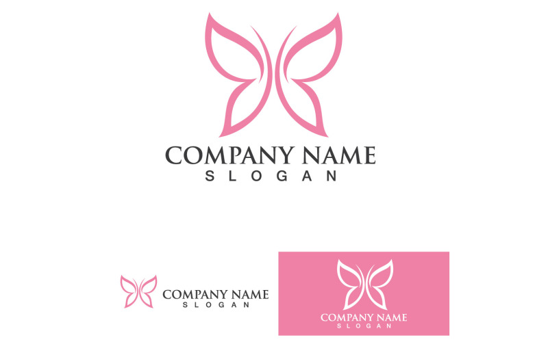 Butterfly Wing Logo And Symbol Vector Template Design V27
