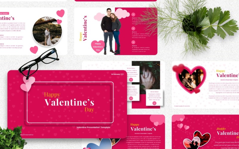 Valove - Valentine Powerpoint šablona