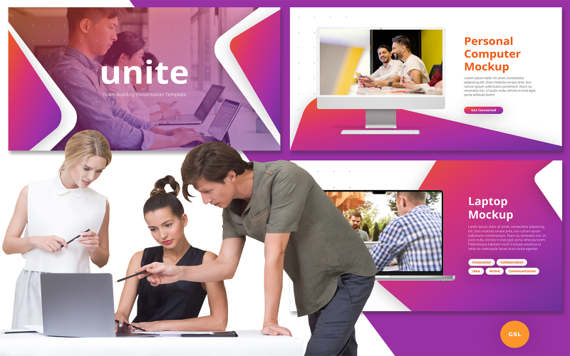 Google Slides-Vorlage für Teambuilding-Präsentationen