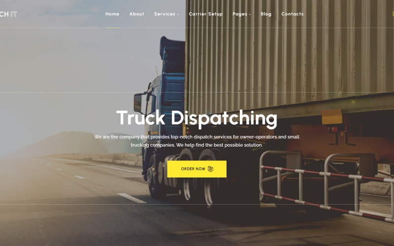 DispatchIT - tema WordPress per la spedizione di merci logistiche