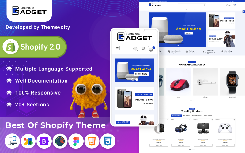 Gadget – Mega-Elektronik Shopify 2.0 Mega-Premium-Theme