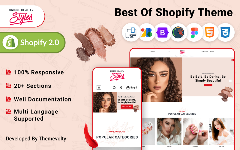Style Mega Beauty – адаптивная тема Minimal Beauty Shopify 2.0 Premium