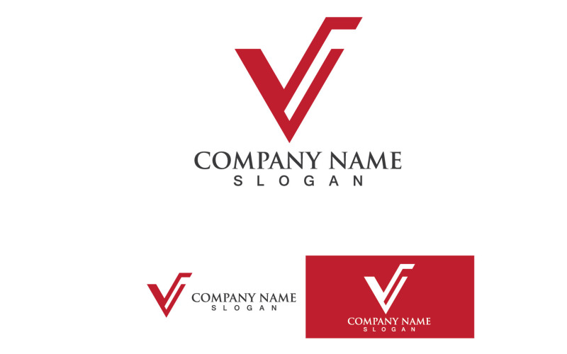 V Logo e SYmbol Vector Template Design V16