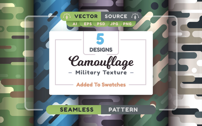 Camouflage naadloze patronen | Elementen PNG