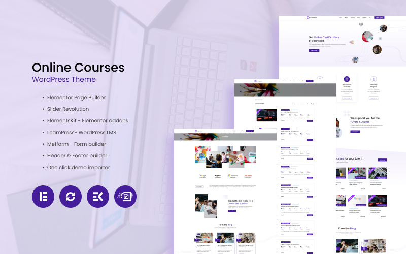Courisa – Online tanfolyamok WordPress téma