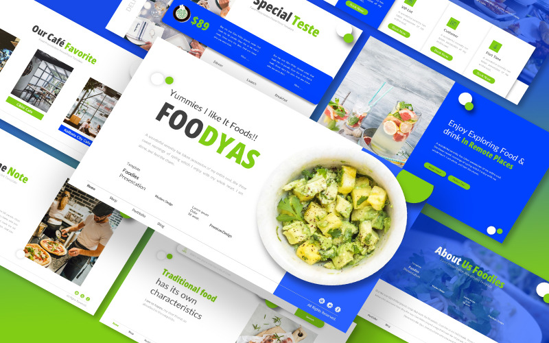 Foodays 演示文稿主题模板