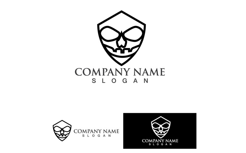 Logotipo de máscara y plantilla de diseño de vectores de símbolos 15