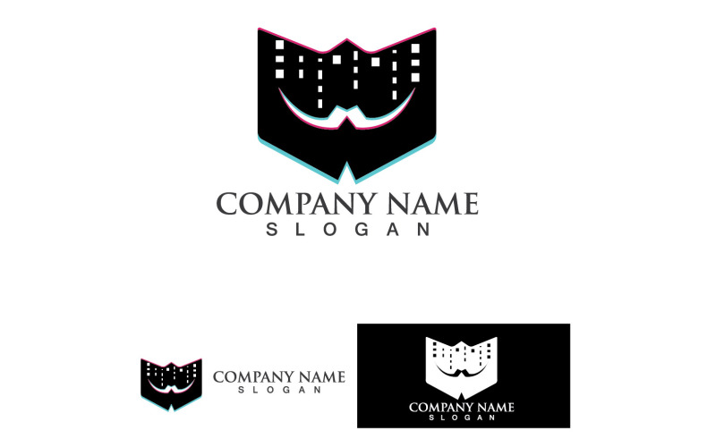 Maska Logo I Symbol Szablon Projektu Wektorowego 7
