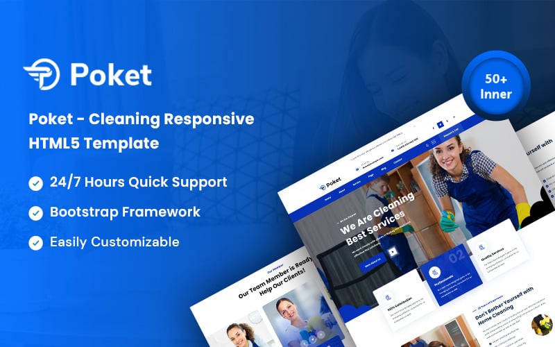 Poket – Cleaner Responsive Website Template