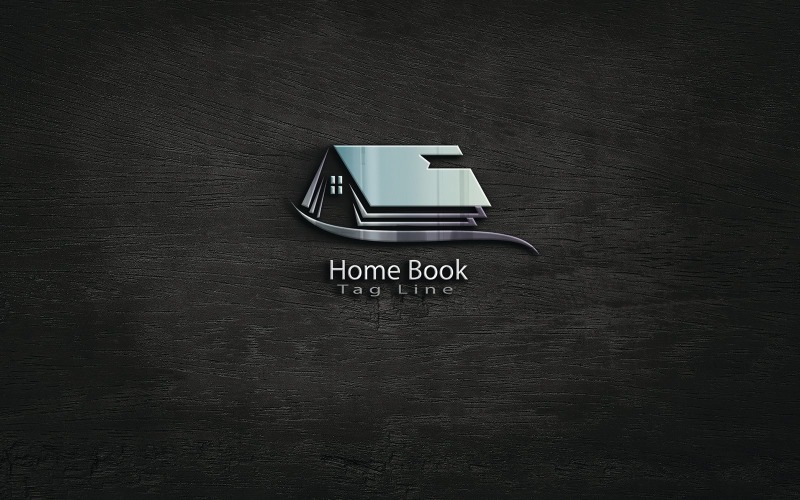 Ładne logo Tamplate Home Book