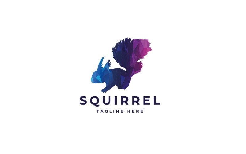 Професійний шаблон логотипу Squirrel Pixel
