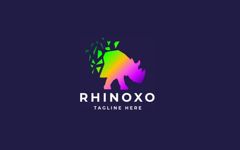 Rhino-Pixel-Professional-Logo-Vorlage