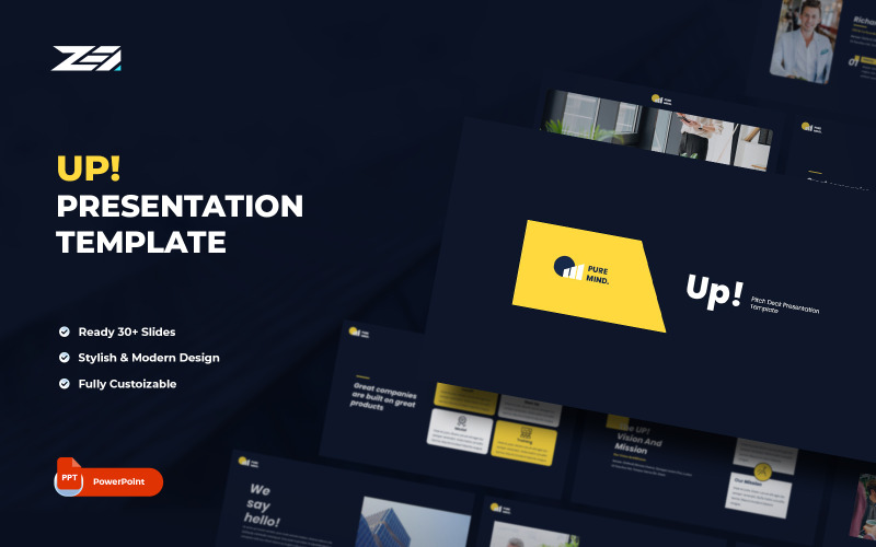 Upp! - Multipurpose Marketing Agency Minimal PowerPoint-presentationsmall