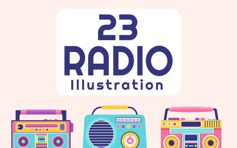 23 Illustration im Radioplayer-Stil