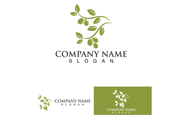 Olive Oil Logo Nature Health Vector Design Template V20