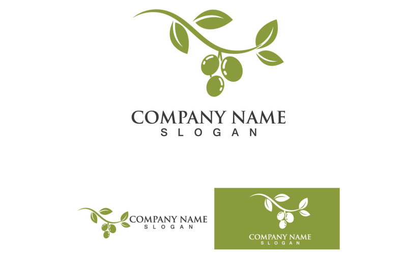 Olive Oil Logo Nature Health Vector Design Template V28