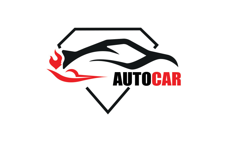 Autocar-logo sjabloon (service auto-logo)