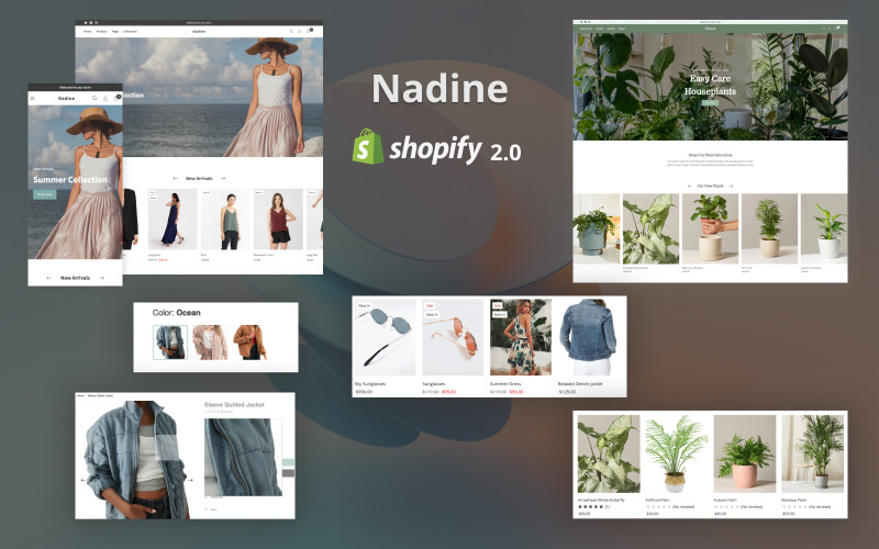 Nadine - 极简主义清洁 Shopify 主题