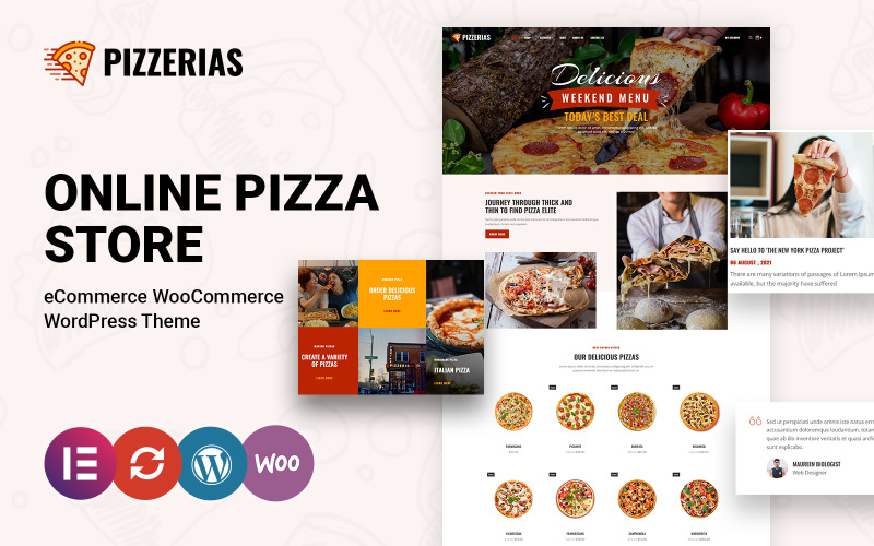 Пиццерии - тема WooCommerce для пиццы и ресторанов
